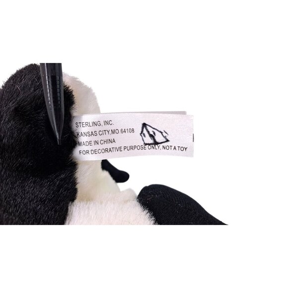 Vintage Christmas Penguin King Plush Toy Scarf Santa Hat Holly 14" Sterling Inc. - Picture 8 of 9